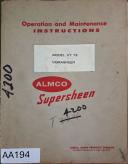 Almco-ALMCO (Supersheen Series), Model: VT 72 Vibrasheen, Manual Title: Operation and Maintenance Instructions-VT 72 Vibrasheen-01